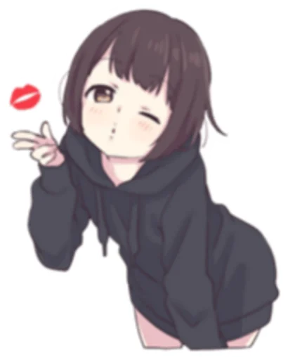 anime cartoon human face