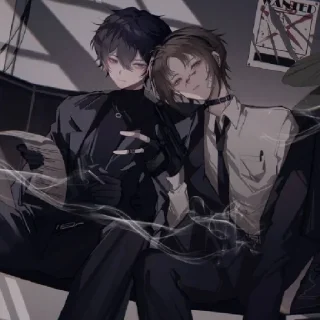 Sticker Аниме бойчики - 0