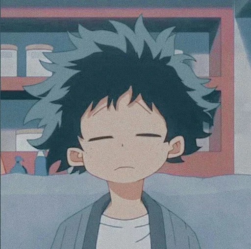 cartoon anime human face