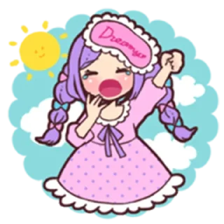 Стикер Animegirl @stickersb2b - 4