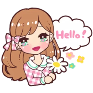 Стикер Animegirl @stickersb2b - 5