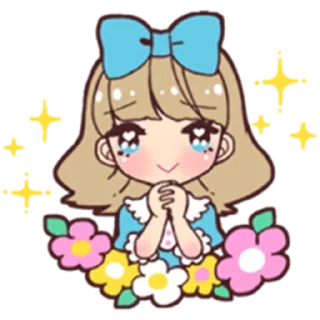 Стикер Animegirl @stickersb2b - 0