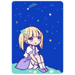 Стикер Animegirl @stickersb2b - 1