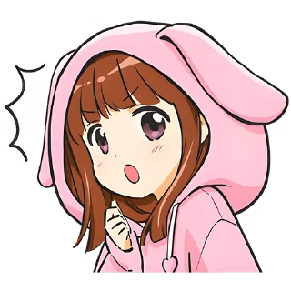 Sticker Аниме-тян @nyasticks - 11