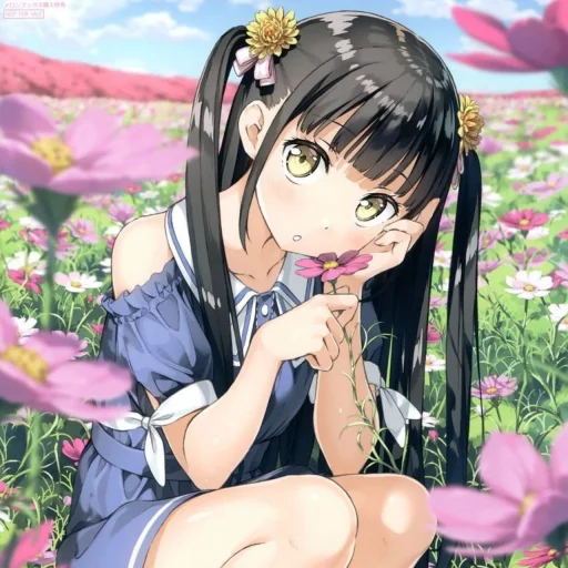 anime flower cartoon