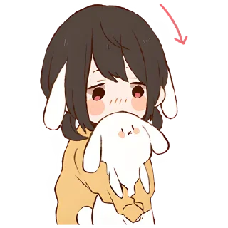 Sticker Анимешная парочка @Nyasticks - 6