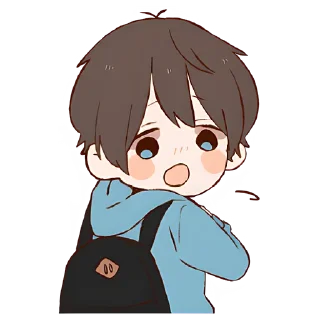 Sticker Анимешная парочка @Nyasticks - 2