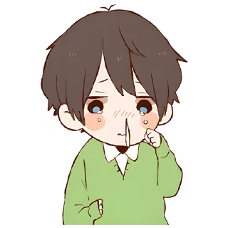 Sticker Анимешная парочка @Nyasticks - 11