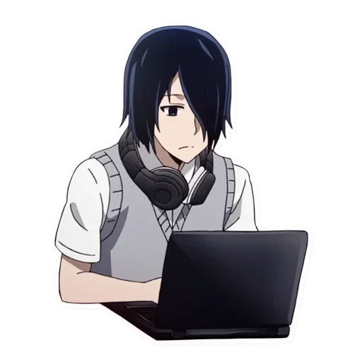 Sticker Заходите-@anime_vidos by @fStikBot - 10