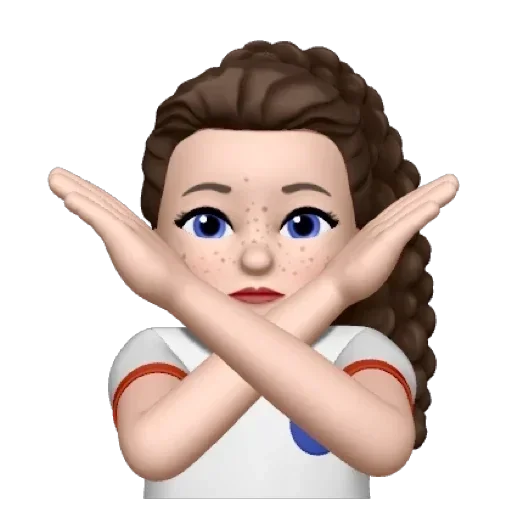 cartoon human face figurine