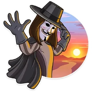 Стикер Anonymous - 5