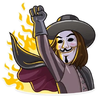 Стикер Anonymous - 4