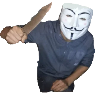 Стикер Анонимусы - 9