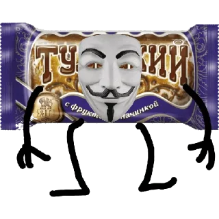 Стикер Анонимусы - 1
