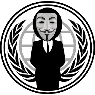 Стикер Анонимусы - 5