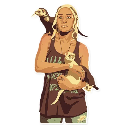 мультфильм человеческое лицо одежда