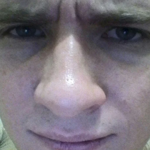 closeup skin human face