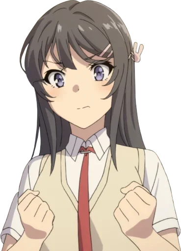 Стикер @Anime_stickery Девочка зайка - 8