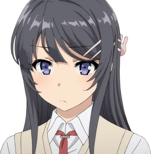 Стикер @Anime_stickery Девочка зайка - 6