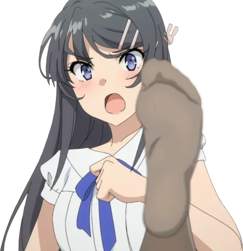 Стикер @Anime_stickery Девочка зайка - 5