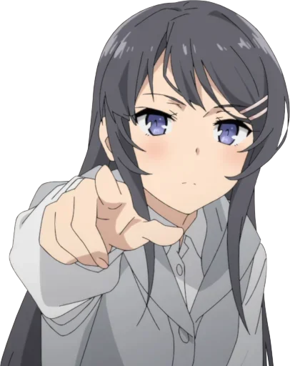 Стикер @Anime_stickery Девочка зайка - 3