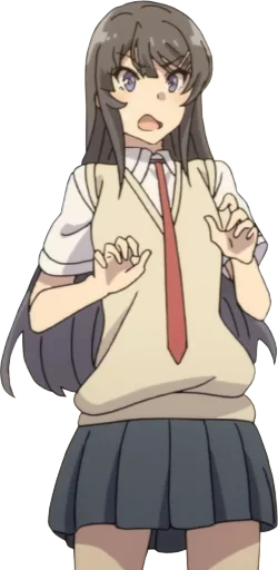 Стикер @Anime_stickery Девочка зайка - 2