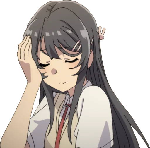 Стикер @Anime_stickery Девочка зайка - 1