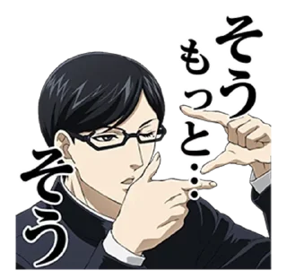 Стикер @anime_stickerr Сакамото - 10