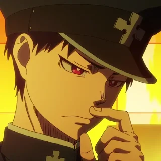 Sticker @anime_stickerr Пламенная бригада пожарных - 1