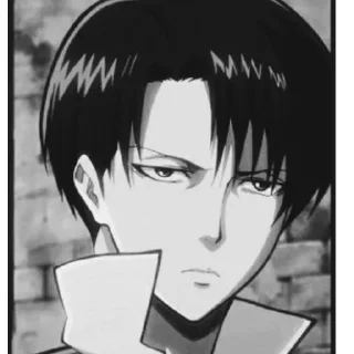 Стикер Levi Ackerman — @NekoShiroHelp - 2
