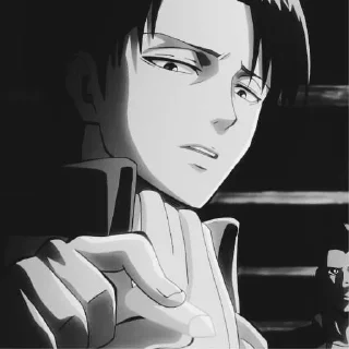 Стикер Levi Ackerman — @NekoShiroHelp - 1
