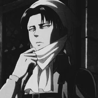 Стикер Levi Ackerman — @NekoShiroHelp - 9