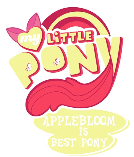 Sticker Apple Bloom Pony - 3