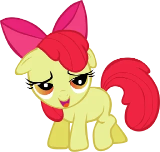 Стикер Apple Bloom | @MyLittlePony_bots - 2