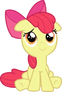 Стикер Apple Bloom | @MyLittlePony_bots - 3
