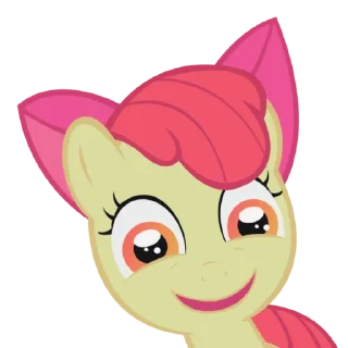 Стикер Apple Bloom | @MyLittlePony_bots - 9