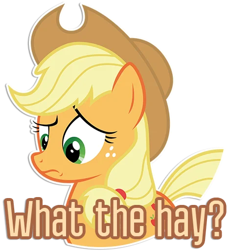Стикер Applejack speaks [Eng] | By @Egor418 - 10