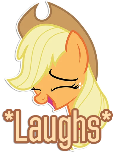 Стикер Applejack speaks [Eng] | By @Egor418 - 5