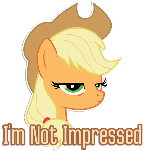 Стикер Applejack speaks [Eng] | By @Egor418 - 1
