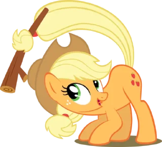 Стикер Applejack | @MyLittlePony_bots - 3
