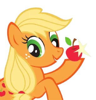 Стикер Applejack | @MyLittlePony_bots - 11