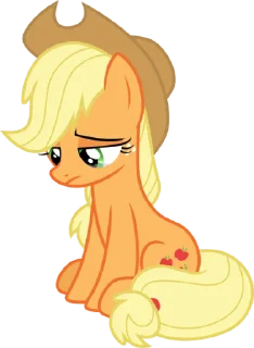 Стикер Applejack | @MyLittlePony_bots - 0