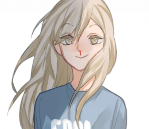 anime cartoon human face