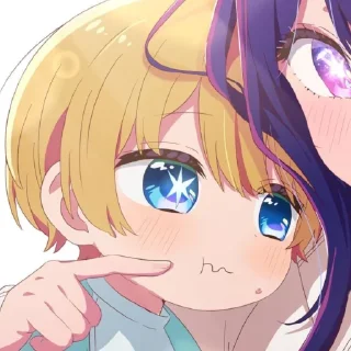 Стикер Aϙᴜᴀ Hᴏsʜɪɴᴏ💦 @OshiNoKo_wc - 1