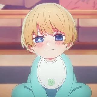 Стикер Aϙᴜᴀ Hᴏsʜɪɴᴏ💦 @OshiNoKo_wc - 3