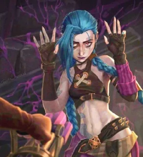 Стикер Аркейн @TgEmodziBot - 3