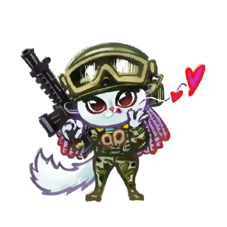 Стикер Котики ЗСУ - 11