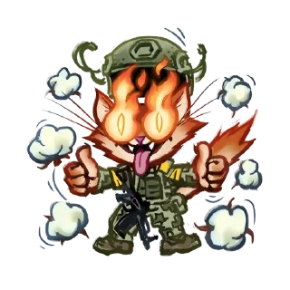 Стикер Котики ЗСУ - 4