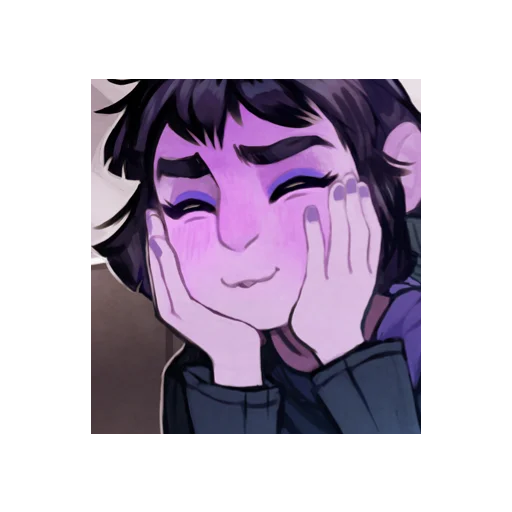 anime cartoon human face