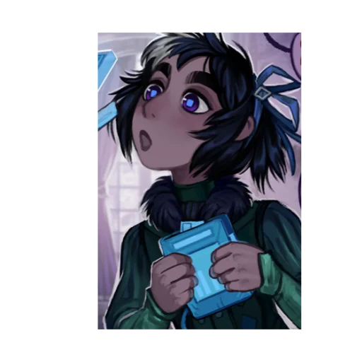 anime cartoon human face